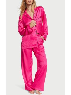 Піжама Satin Long Pajama Set Forever Pink