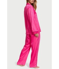 Піжама Satin Long Pajama Set Forever Pink