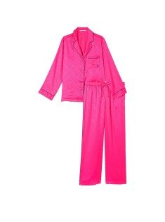 Піжама Satin Long Pajama Set Forever Pink