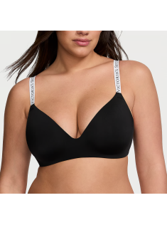 Комплект белья Lightly Lined Wireless Bra Black Thong Set