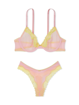Комплект белья Tease Unlined Demi Bra Set Pretty Blossom