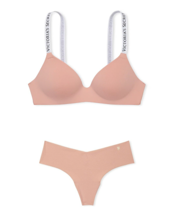 Комплект білизни Lightly Lined Wireless Bra RoseThong Set