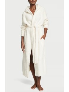 Халат Chenille Hooded Long Robe White Coral