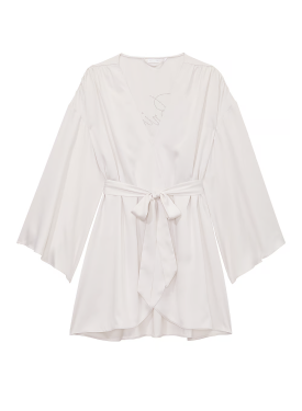 Сатиновый халат Bride Embellished Satin Short Robe