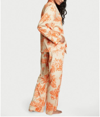 Піжама Satin Long Pajama Set Floral Print
