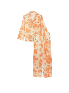 Піжама Satin Long Pajama Set Floral Print