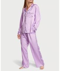 Пижама Satin Long Pajama Set Unicorn Purple