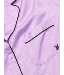 Пижама Satin Long Pajama Set Unicorn Purple