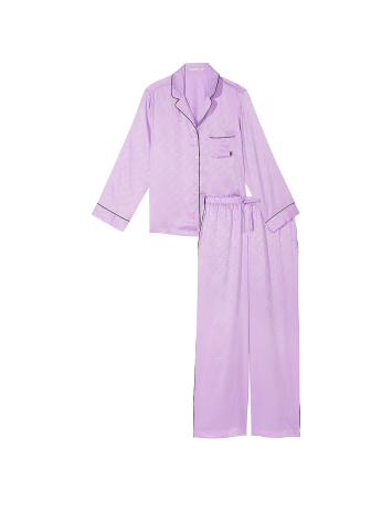 Піжама Satin Long Pajama Set Unicorn Purple