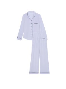 Піжама Modal Long Pajama Set Blue Crescent