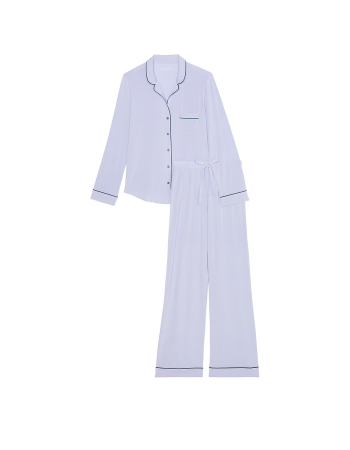 Пижама Modal Long Pajama Set Blue Crescent