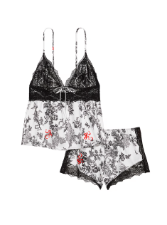 Піжама Stretch Lace & Satin Cami Set Porcelain Toile