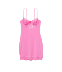 Пеньюар Modal & Lace Cupped Mini Slip Dress Pink