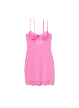 Пеньюар Modal & Lace Cupped Mini Slip Dress Pink