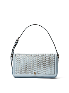 Сумка Baguette Shoulder Bag Blue Woven