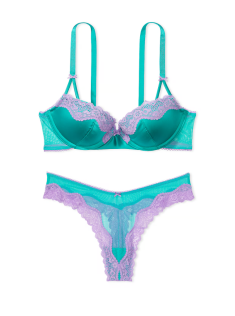 Комплект білизни VICTORIA'S SECRET Tease Push-Up Bra Set Bikini Capri Sea