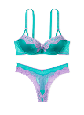 Комплект білизни VICTORIA'S SECRET Tease Push-Up Bra Set Bikini Capri Sea