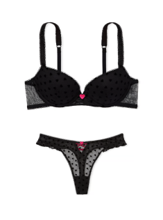 Комплект білизни Tease Lola Push-Up Bra Set Black Hearts