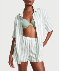 Пижама Modal-Cotton Short Pajama Set Seasalt Green Stripes