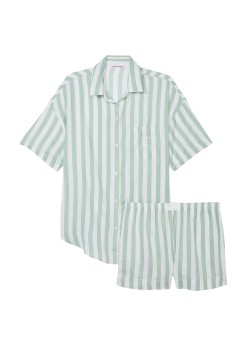 Піжама Modal-Cotton Short Pajama Set Seasalt Green Stripes