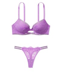 Комплект белья Shine Cradle Lace Push-Up Bra Purple Paradise Set