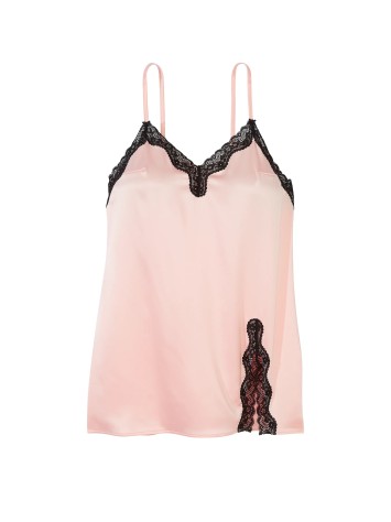 Пеньюар Tease Satin Lace-Trim Mini Slip Purest Pink