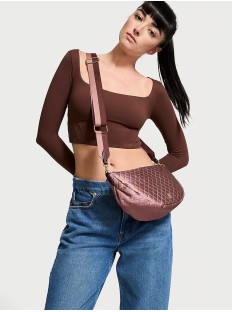 Сумка Кросс-боди Sling Crossbody Bag Black Satin