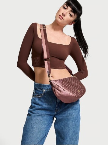 Сумка Крос-боді Sling Crossbody Bag Black Satin