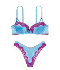 Комплект білизни VICTORIA'S SECRET Tease Push-Up Bra Set Bikini Blue