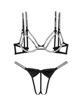 Комплект белья Shine Strappy Open-Cup Triangle Bra Set