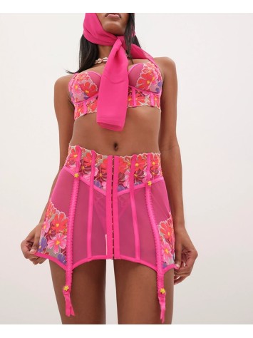 Топ + Корсет-спідниця Bright Pink Love & Lemons