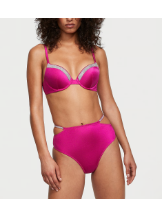 Купальник Shine-Trim Push-Up Bikini Top Brazilian Bikini Bottom Berry Blush