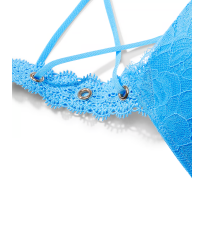 Комплект белья Rose Lace & Grommet Push-Up Bra Capri Blue