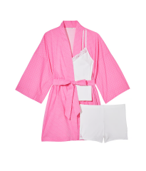 Піжама Cotton 3-Piece Pajama Set Hollywood Pink Mini Dots