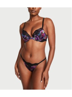 Комплект білизни Shine Strap Lace Push-Up Bra Thong Moody Floral