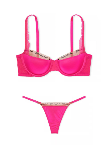 Комплект білизни VERY SEXY Logo Embroidery Lightly Lined Balconette Bra Set