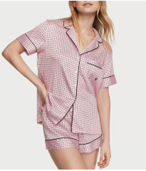 Пижама Satin Short Pajama Set Print