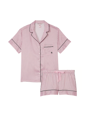 Піжама Satin Short Pajama Set Print
