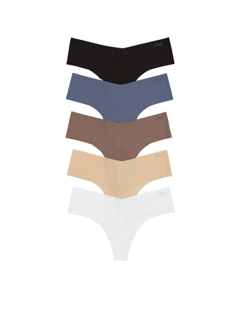 Набор трусиков 5-Pack No-Show Thong Panties Spring Basic