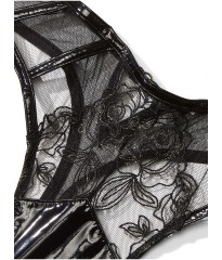 Комплект білизни Rose Embroidery Push-Up Bra Black Set