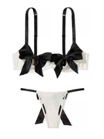Комплект білизни DREAM ANGELS Satin Peekaboo Bow Balconette Bra
