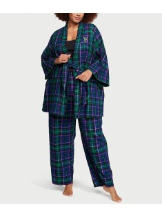 Піжама Flannel 3-Piece Long Pajama Set Plaid