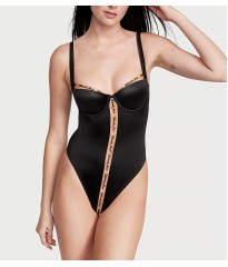 Боди Logo Embroidery Unlined Underwire Teddy
