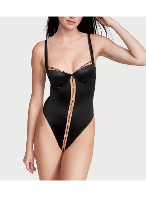 Боді Logo Embroidery Unlined Underwire Teddy