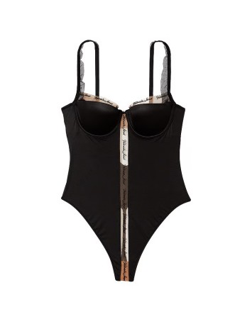 Боди Logo Embroidery Unlined Underwire Teddy