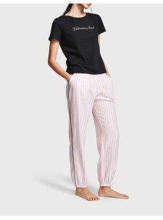 Піжама Short Sleeve T-Shirt Flannel Pyjamas Stripe