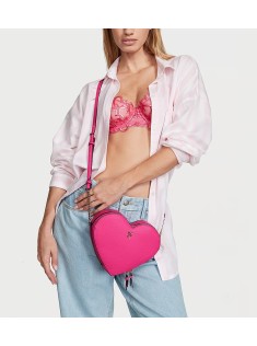 Сумка Heart Crossbody Bag Hot Pink