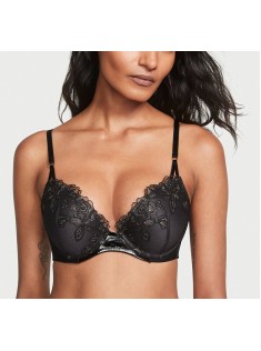 Комплект білизни Rose Embroidery Push-Up Bra Black Set