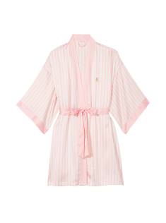 Сатиновий халат The Tour '23 Iconic Pink Stripe Robe Iconic Stripe