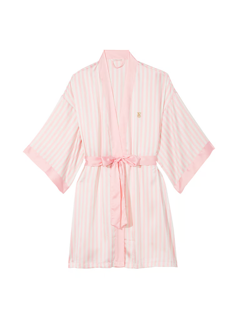 Сатиновый халат The Tour '23 Iconic Pink Stripe Robe Iconic Stripe